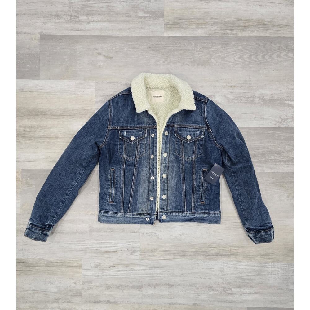 Lucky Brand Women’s Icon Sherpa Lined Denim Jacket - Style 1ST4900 - NWT